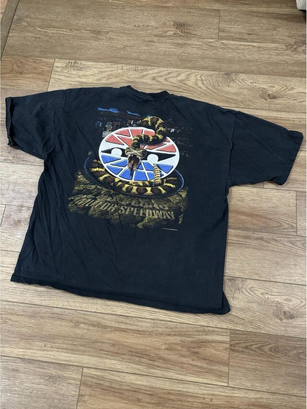 Vintage Y2k Las Vegas Speedway Snake Racing Shirt